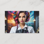 ヘアサロン美容師 名刺 (裏面)