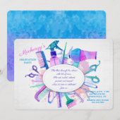 ヘアサロン エレメント ご招待 招待状 (正面/裏面)