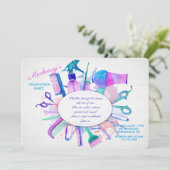 ヘアサロン エレメント ご招待 招待状 (スタンド正面)