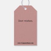 ヘアサロン オーダーメイド モノグラム ありがとう ギフトタグ (裏面)