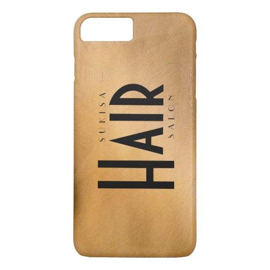 ヘアサロン カッパーメタリック Case-Mate iPhoneケース (裏面)