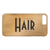 ヘアサロン カッパーメタリック Case-Mate iPhoneケース (裏面(横))