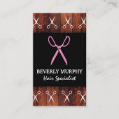 ヘアサロン | グリッターサロン鋏 名刺 (正面)