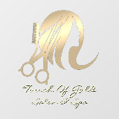 ヘアサロン＆スパのビジネスフロントをカスタマイズ ウィンドウサイン (シート)