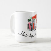 ヘアサロン デザイン コーヒーマグカップ (正面左)