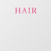 ヘアサロン ピンク ビジネス 営業時間 白 ウィンドウサイン (シート)