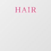 ヘアサロン ピンク ビジネス 営業時間 白 ウィンドウサイン (シート)