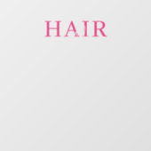 ヘアサロン ピンク ビジネス 営業時間 白 ウィンドウサイン (シート)