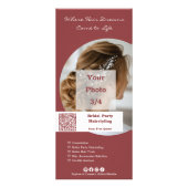 ヘアサロン　ブライダルパーティー　ヘアスタイリングプラン ラックカード (正面)