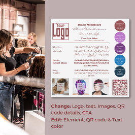 ヘアサロン ブランド ムードボード カード