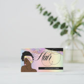 ヘアサロン、ブレイドスタイリスト、ロッチカン、ボーチカンB 名刺 (スタンド正面)