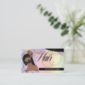 ヘアサロン、ブレイドスタイリスト、ロティシアングラムパステルB 名刺 (スタンド正面)