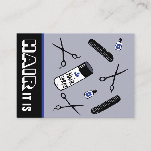 ヘアサロン 名刺 (正面)