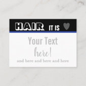 ヘアサロン 名刺 (裏面)