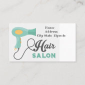 ヘアサロン 名刺 (裏面)