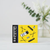 ヘアサロン 名刺 (スタンド正面)