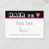 ヘアサロン 名刺 (裏面)