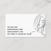 ヘアサロン  名刺 (裏面)