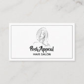 ヘアサロン  名刺 (正面)