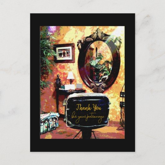 ヘアサロン 感謝 ポストカード (正面)