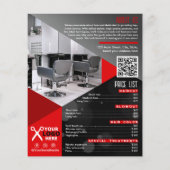 ヘアサロン/美しいサロン/美容師 チラシ (裏面)