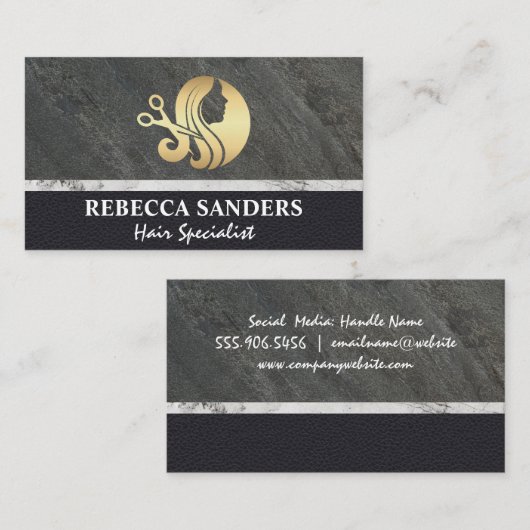 ヘアシザーズロゴ 名刺 (正面/裏面)