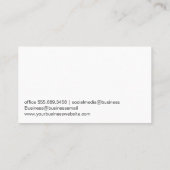 ヘアシザーロゴ | カラフル芸術的 名刺 (裏面)