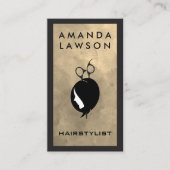 ヘアシザーロゴ モダン | スタイリッシュ 名刺 (正面)