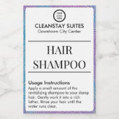 ヘアシャンプー防水アメニティ容器ラベル フードラベル (シングルラベル)