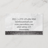 ヘアショップハサミ整髪サロン理容師店 名刺 (裏面)