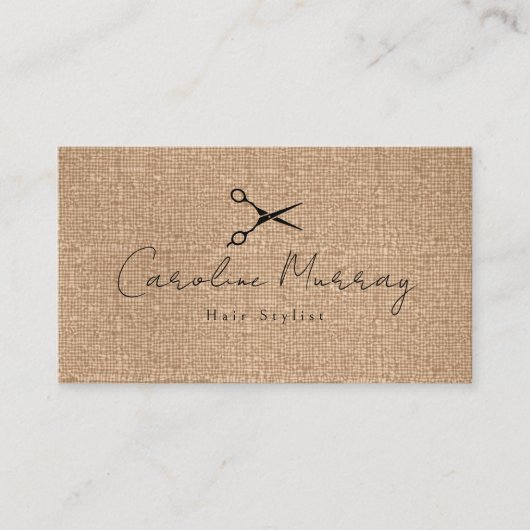 ヘアスエレガントタイリストアポイントメントカード 名刺 (正面)