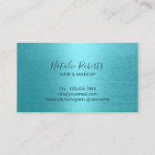 ヘアスタイスト吹ドライバーターコイズロイヤリティ ロイヤリティカード (裏面)