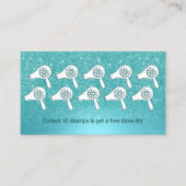 ヘアスタイスト吹ドライバーターコイズロイヤリティ ロイヤリティカード (正面)