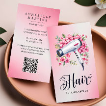 ヘアスタイモダンリスト水彩フローラヘアドライヤー