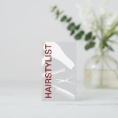 ヘアスタイリはっきりしたスモダント新アポイントメントカード 名刺 (スタンド正面)