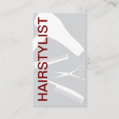 ヘアスタイリはっきりしたスモダント新アポイントメントカード 名刺 (正面)