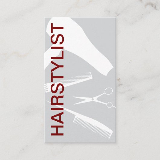 ヘアスタイリはっきりしたスモダント新アポイントメントカード 名刺 (正面)