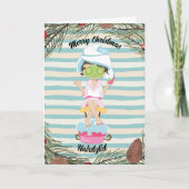 ヘアスタイリストのクリスマスカード シーズンカード (正面)