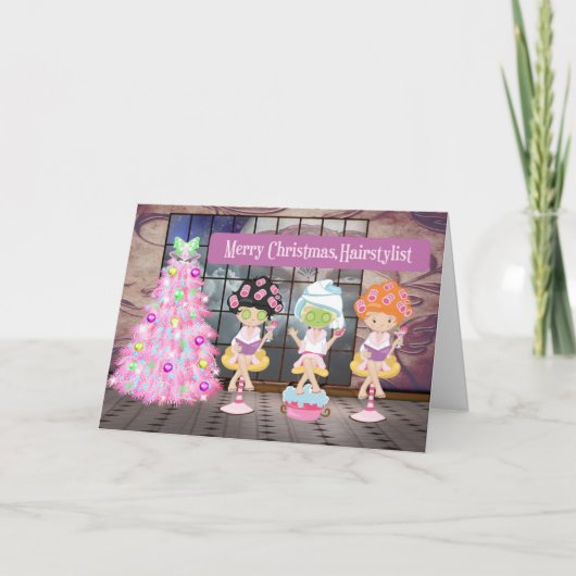 ヘアスタイリストのクリスマスカード シーズンカード (正面)