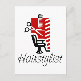 ヘアスタイリストのポストカード ポストカード