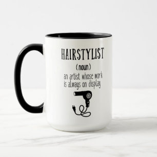 ヘアスタイリストの定義かわいいメッセージ マグカップ