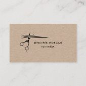 ヘアスタイリストはさみクラフト名刺 名刺 (正面)