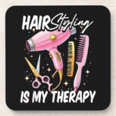 ヘアスタイリストは私の癒し コースター (正面)