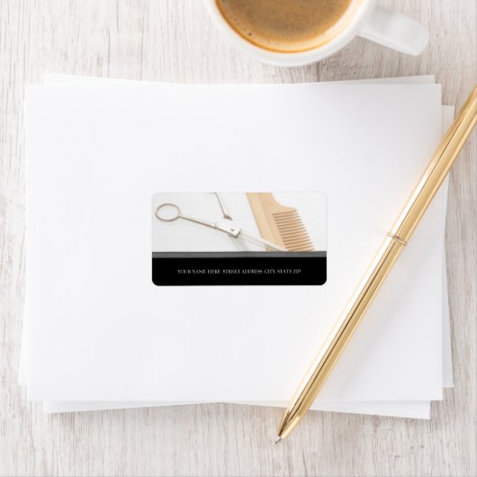 ヘアスタイリストまたはサロン住所 シール (インサイチュ)