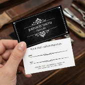 ヘアスタイリストアポイントメントカード – ダマスクの影 予約カード