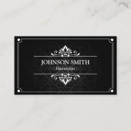 ヘアスタイリストアポイントメントカード – ダマスクの影 予約カード