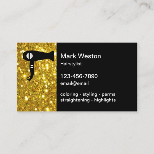 ヘアスタイリストアポイントメント名刺 名刺 (正面)