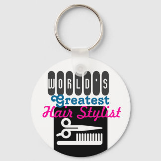 ヘアスタイリストギフトキーチェーン – 世界で最も偉大な キーホルダー