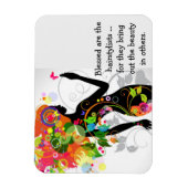 ヘアスタイリストグラフィック マグネット (縦)