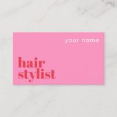 ヘアスタイリストサロンモダンビジネスカード 名刺 (正面)